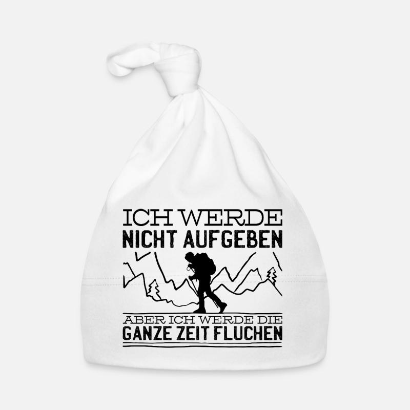 Wandern Spruch Baby Bio-Mütze