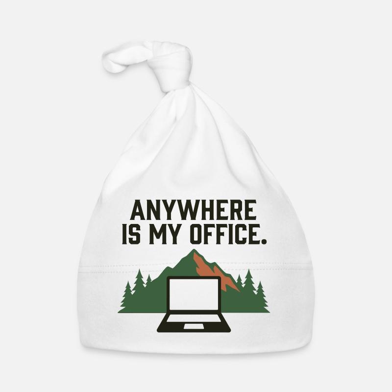 Office Anywhere Freedom Remote Work Organic Baby Cap