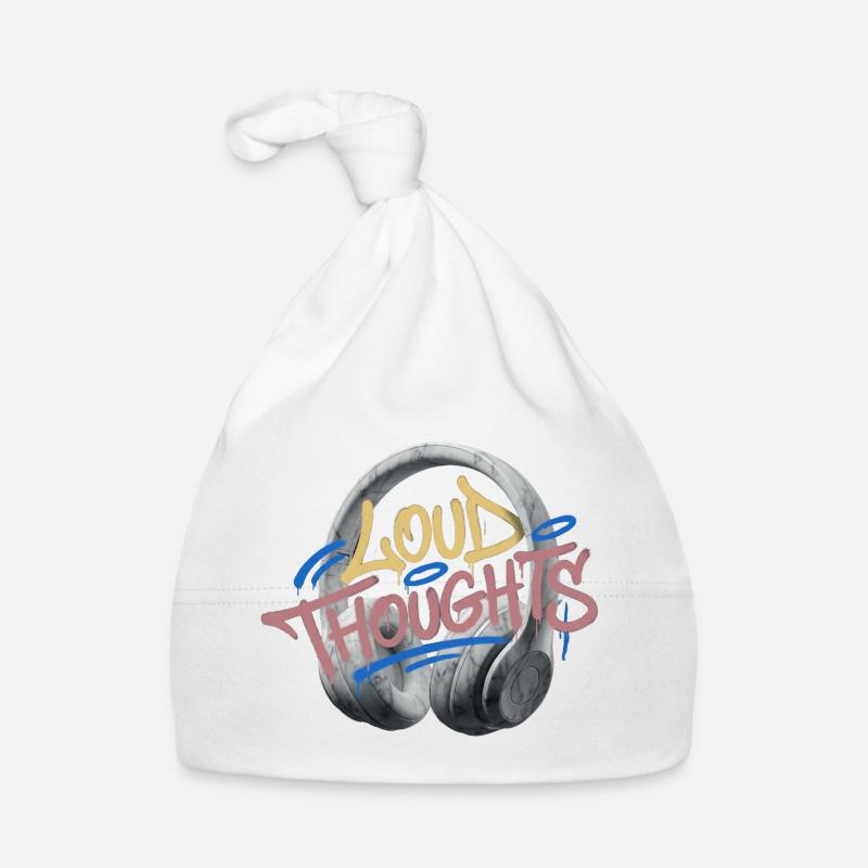 Loud Thoughts Graffiti Organic Baby Cap