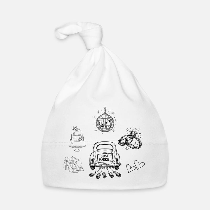Wedding Team Bride - Clip Art Organic Baby Cap