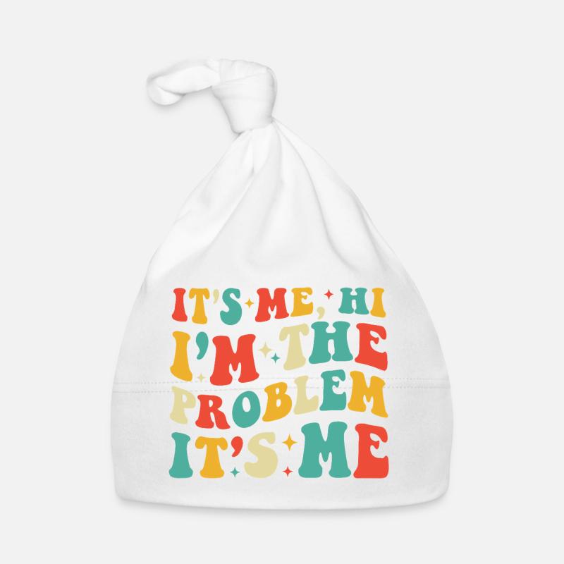 Bright Retro Typography Confession Organic Baby Cap