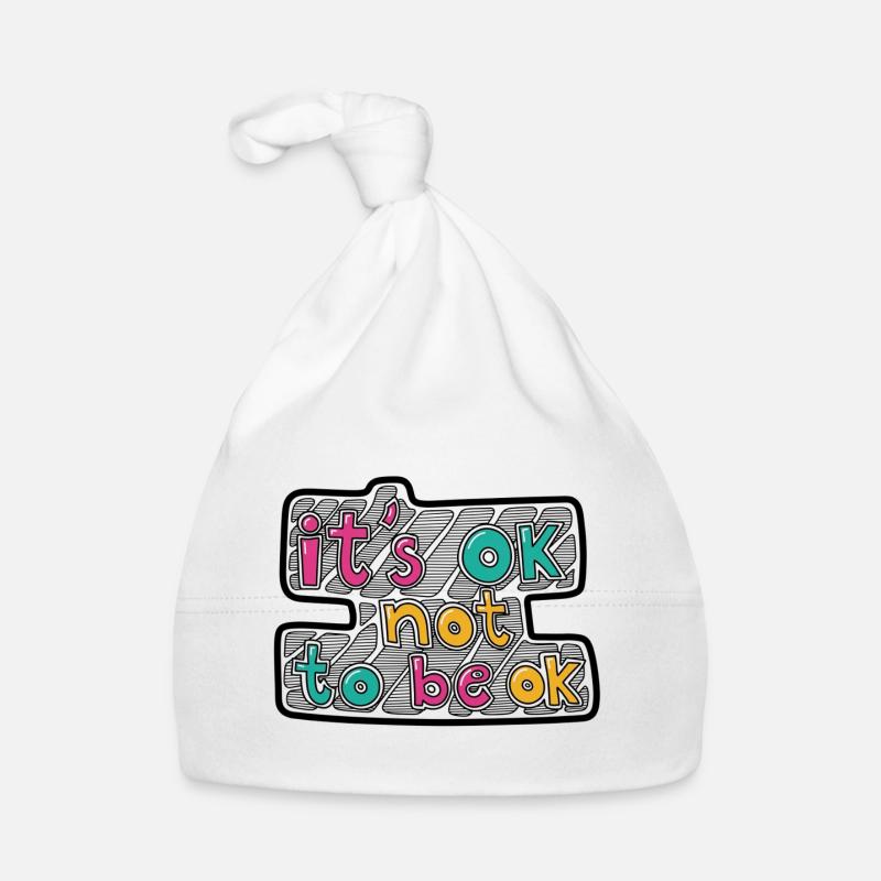 It's ok, not to be ok Organic Baby Cap