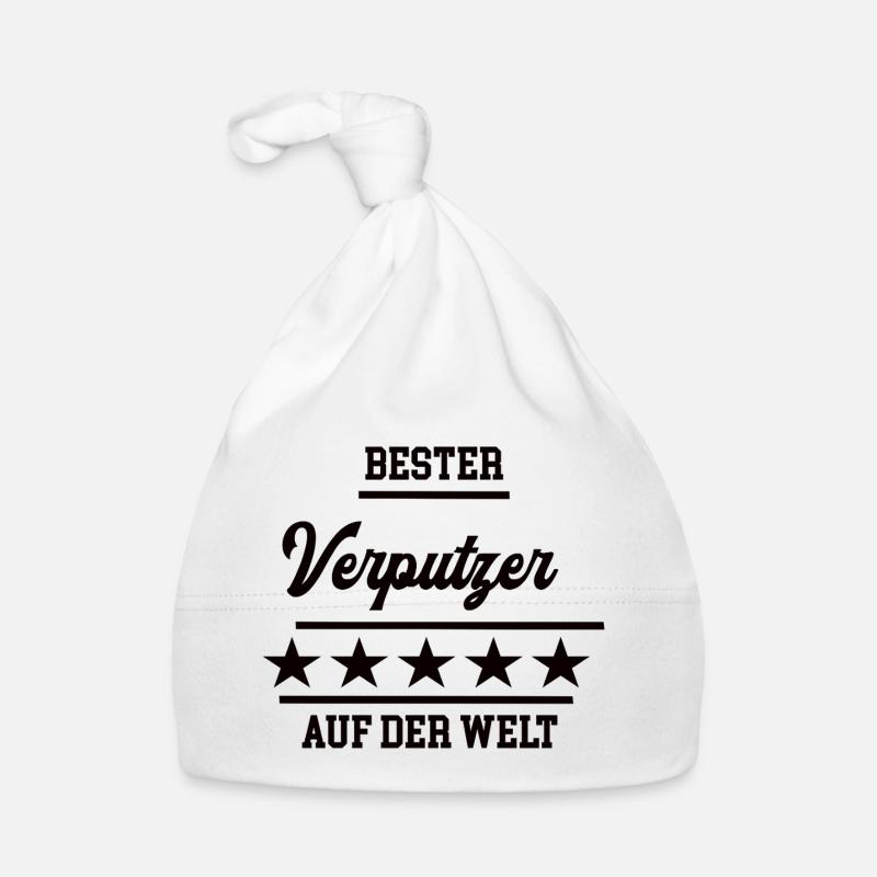 Verputzer Bester Handwerker Verputzerei Baby Bio-Mütze