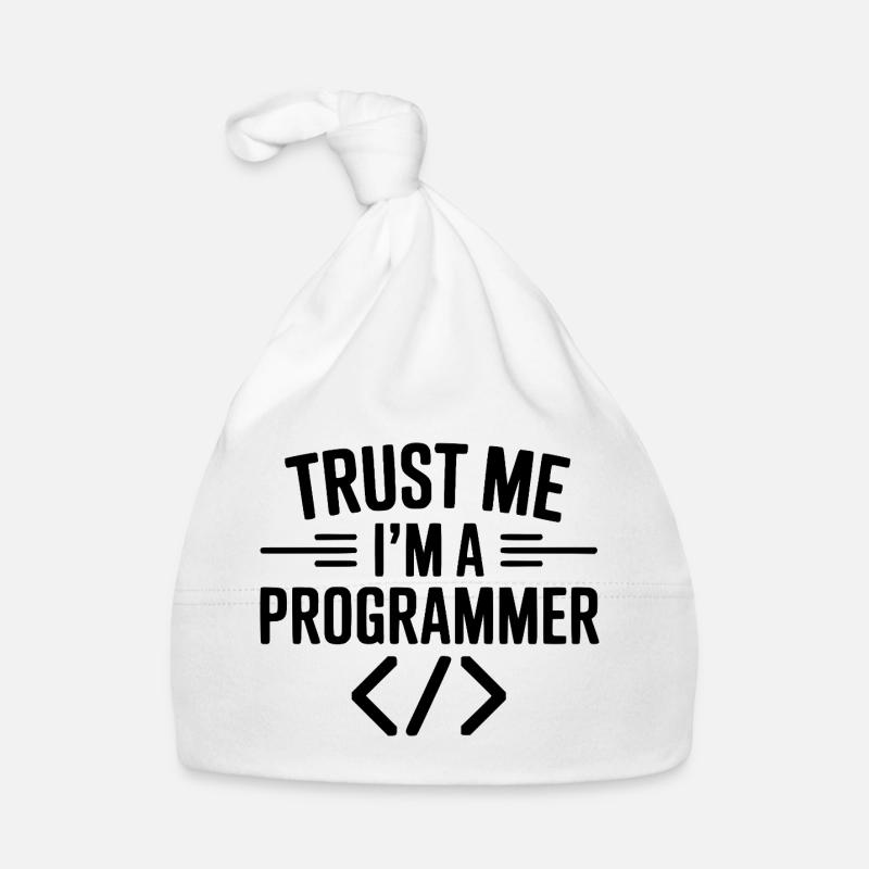 Trust Me I'm a Programmer Organic Baby Cap