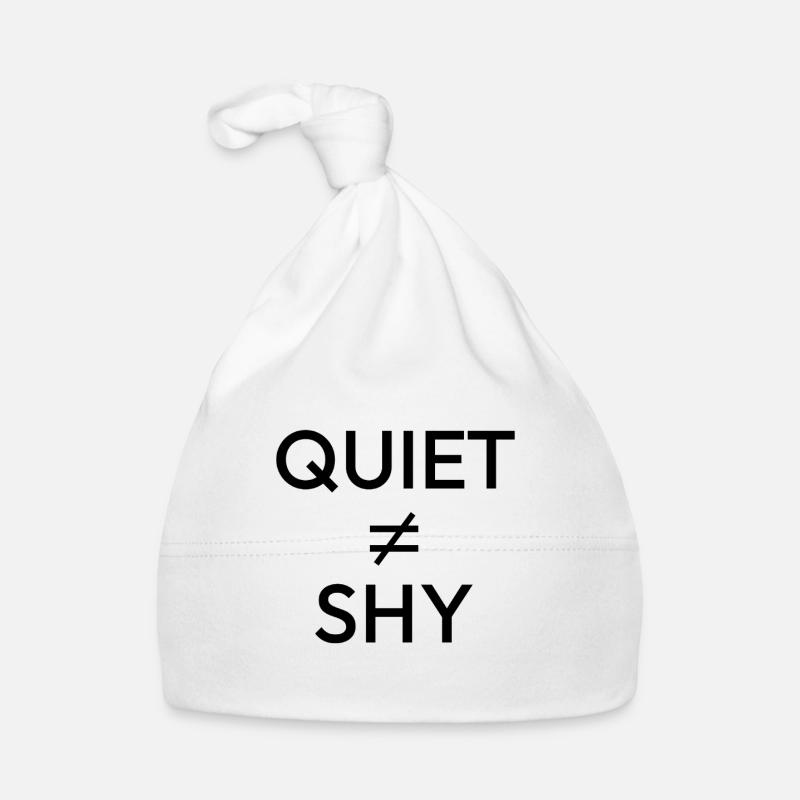 Ruhig ≠ Schüchtern – Minimale introvertierte Aussage Baby Bio-Mütze