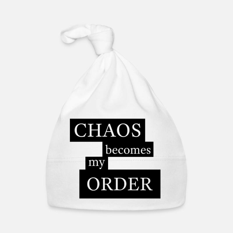 Le chaos devient mon ordre Bonnet bio Bébé