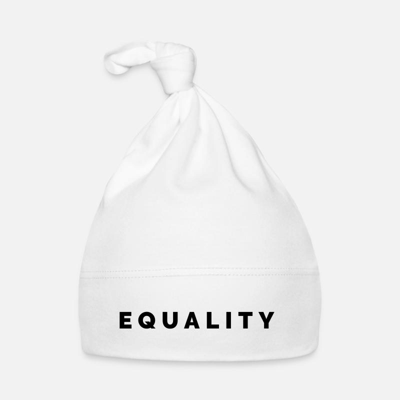 THE FASHION TEE - EQUALITY BLACK Organic Baby Cap