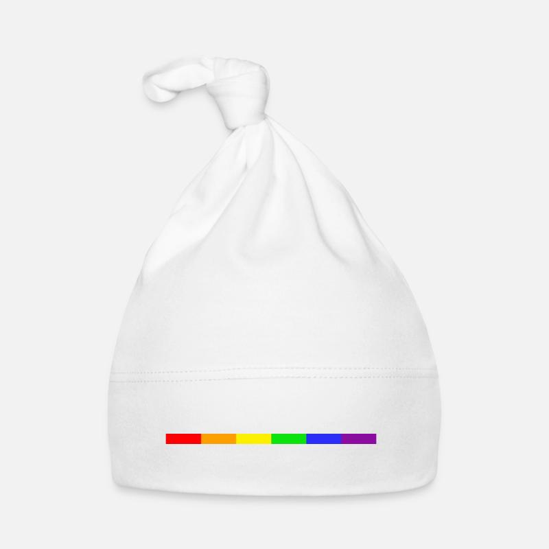 Pride H Stripe Bonnet bio Bébé