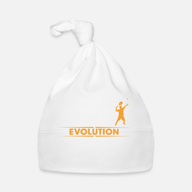 Tennis Evolution - orange/weiss - Baby Bio-Mütze - Weiß