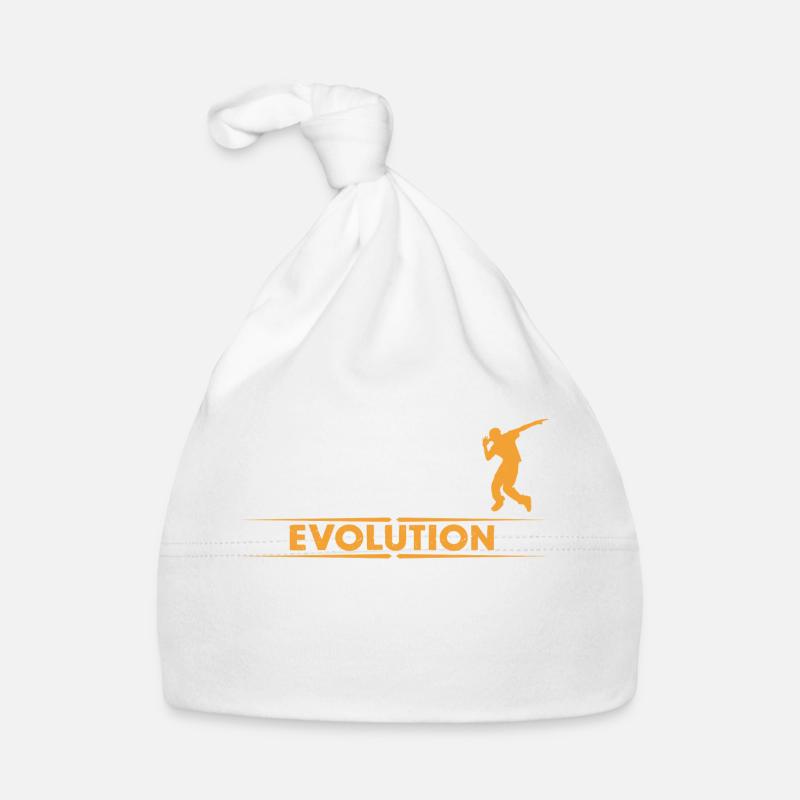 HipHop Breakdance Evolution - orange/weiss Baby Bio-Mütze