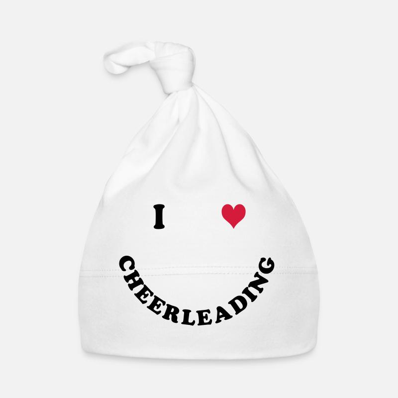 I love Cheerleading - Bonnet bio Bébé - blanc