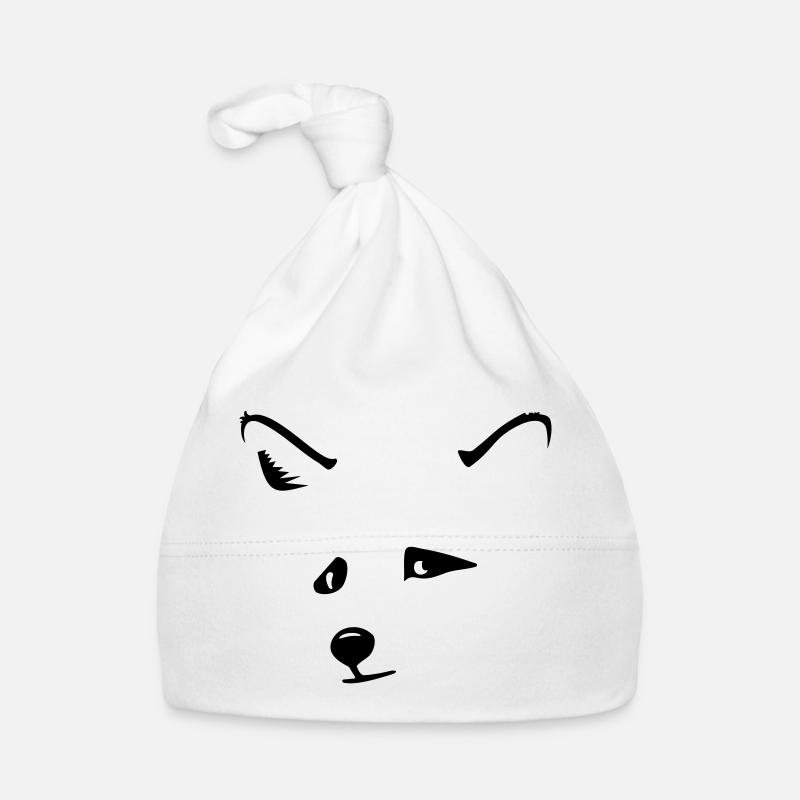 Fuchskopf / fox head (1c) Baby Bio-Mütze