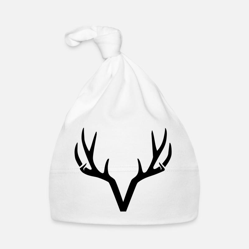 modernes minimalistisches Hirschgeweih Baby Bio-Mütze