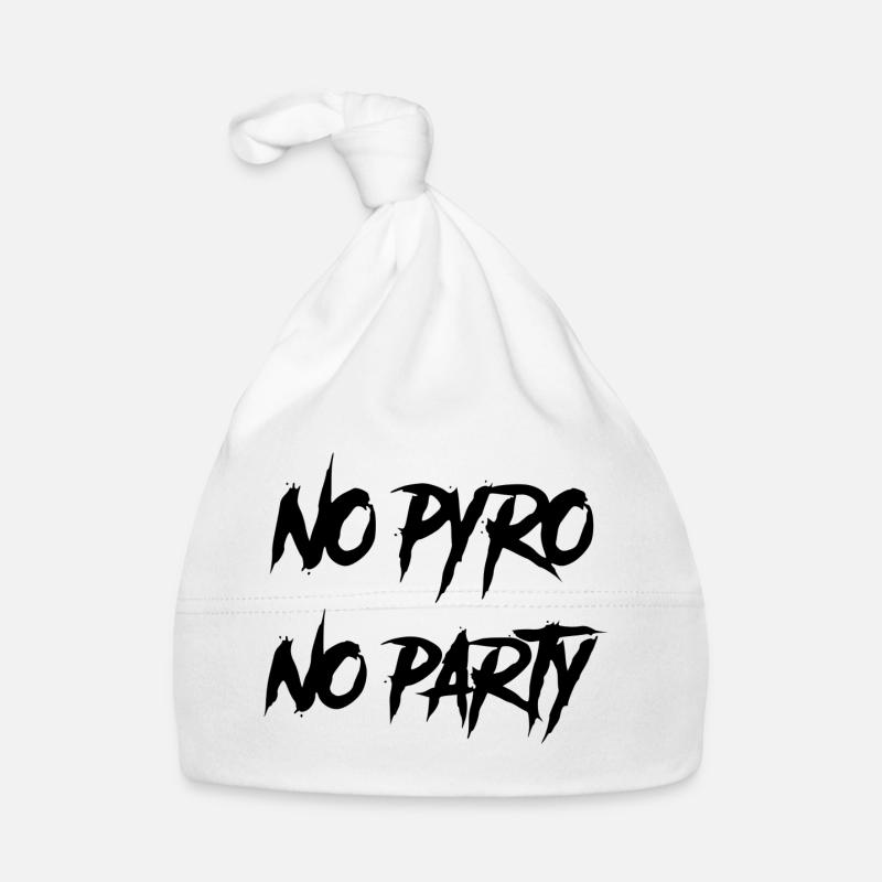 Pas de pyro Pas de fête Bonnet bio Bébé