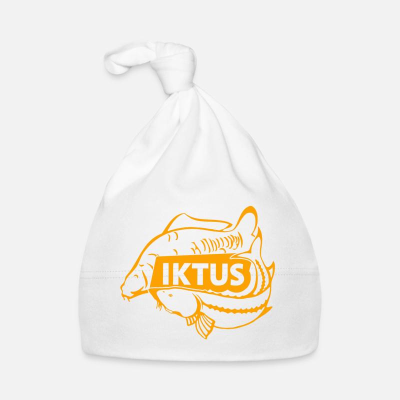 Iktus Carp Sturgeon - Bonnet bio Bébé - blanc