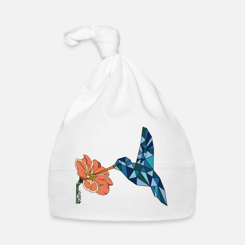 OISEAU AVEC FLEUR Bonnet bio Bébé