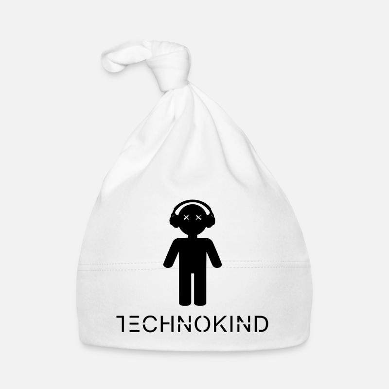 TECHNOKIND BOY - Baby Bio-Mütze - Weiß