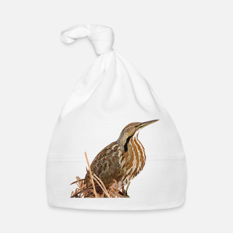 Lentiginous Bittern - Baby Bio-Mütze - Weiß