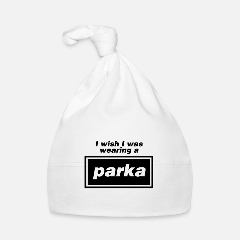 J'aurais aimé porter une parka - Bonnet bio Bébé - blanc