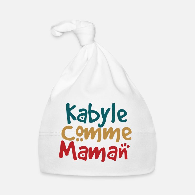 Kabyle comme maman Bonnet bio Bébé