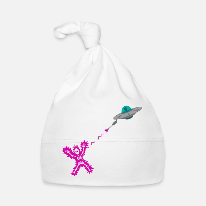 Laser extraterrestre ovni - Bonnet bio Bébé - blanc