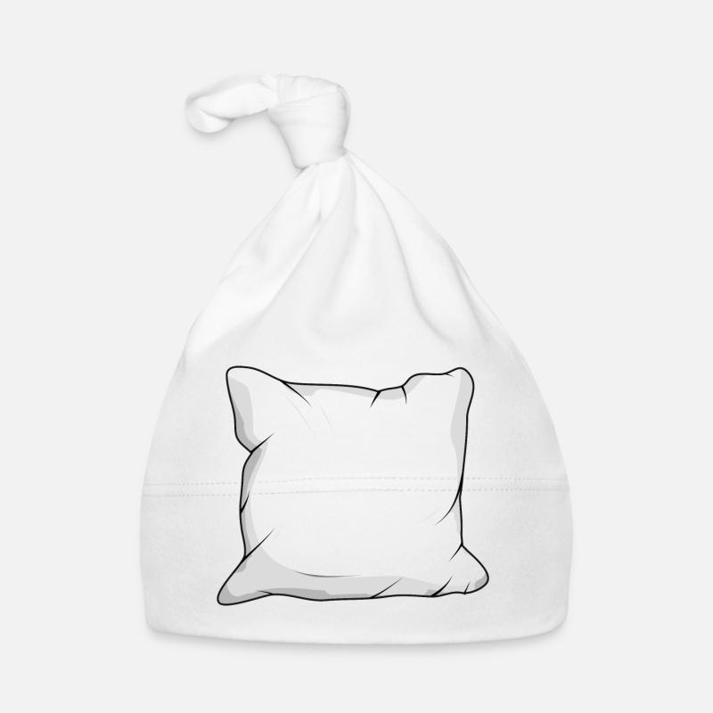 large cuddly white down pillow Organic Baby Cap