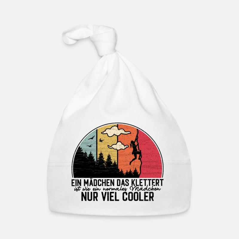 Mädchen die klettern Bergsteigen - Kletterer Baby Bio-Mütze