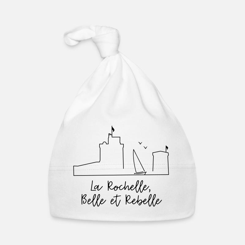 La Rochelle design by Nicolas Poitevin - Bonnet bio Bébé - blanc