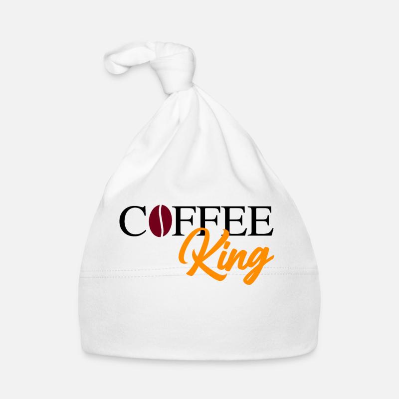 Coffee King with bean Organic Baby Cap
