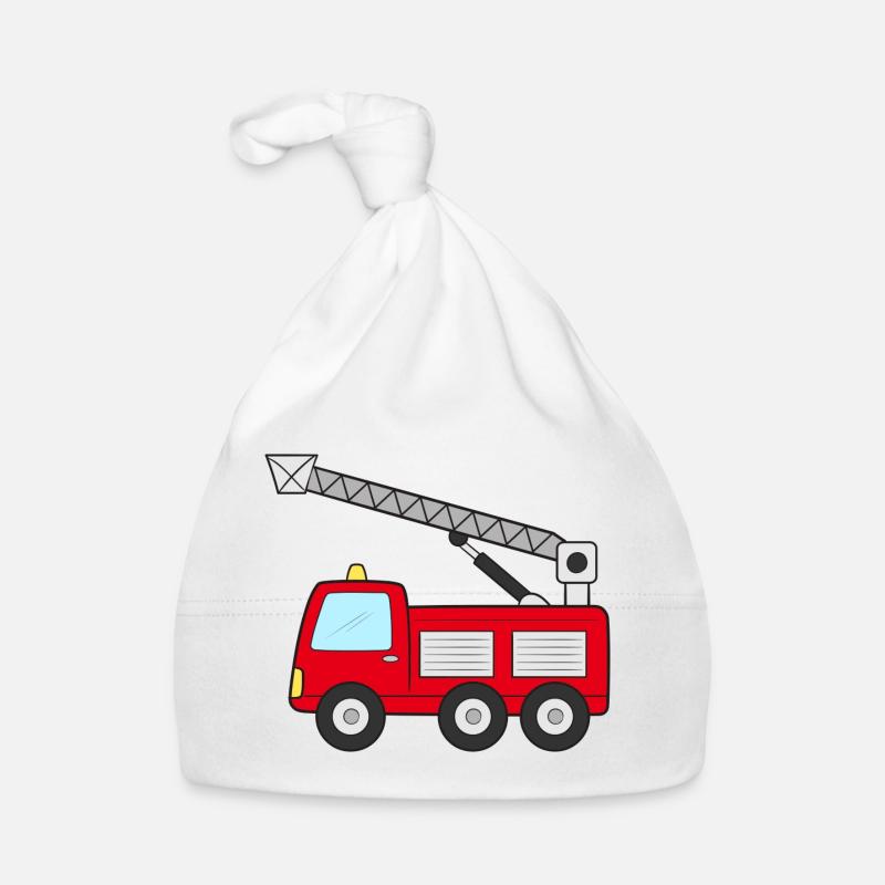 Fire engine Fire engine Organic Baby Cap