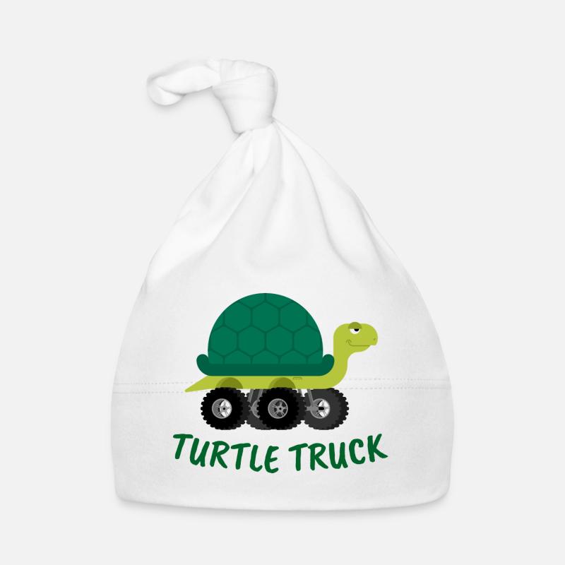turtle, turtle, turtle truck Organic Baby Cap