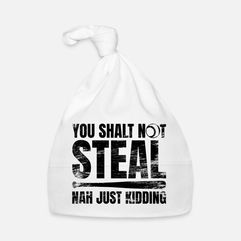 Baseball Du sollst nicht stehlen Baby Bio-Mütze