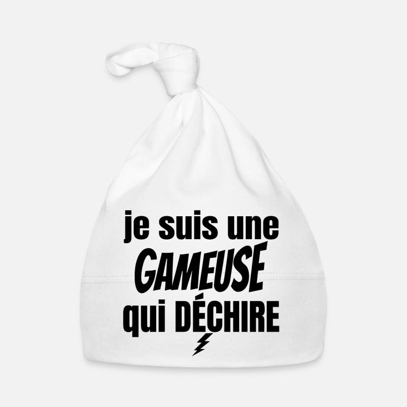 gameuse qui déchire Bonnet bio Bébé