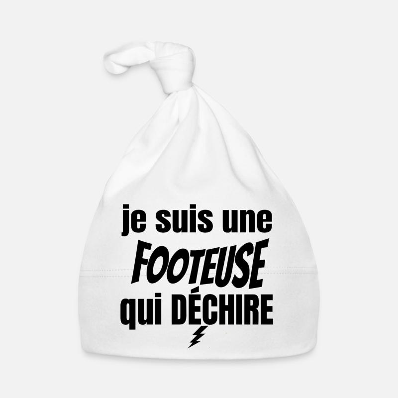 footeuse qui déchire Bonnet bio Bébé
