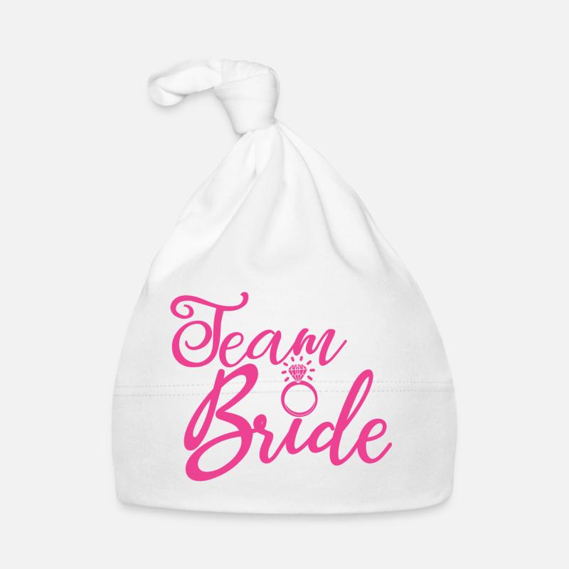 Team Bride Bachelorette Party Bridal Wedding Group Organic Baby Cap