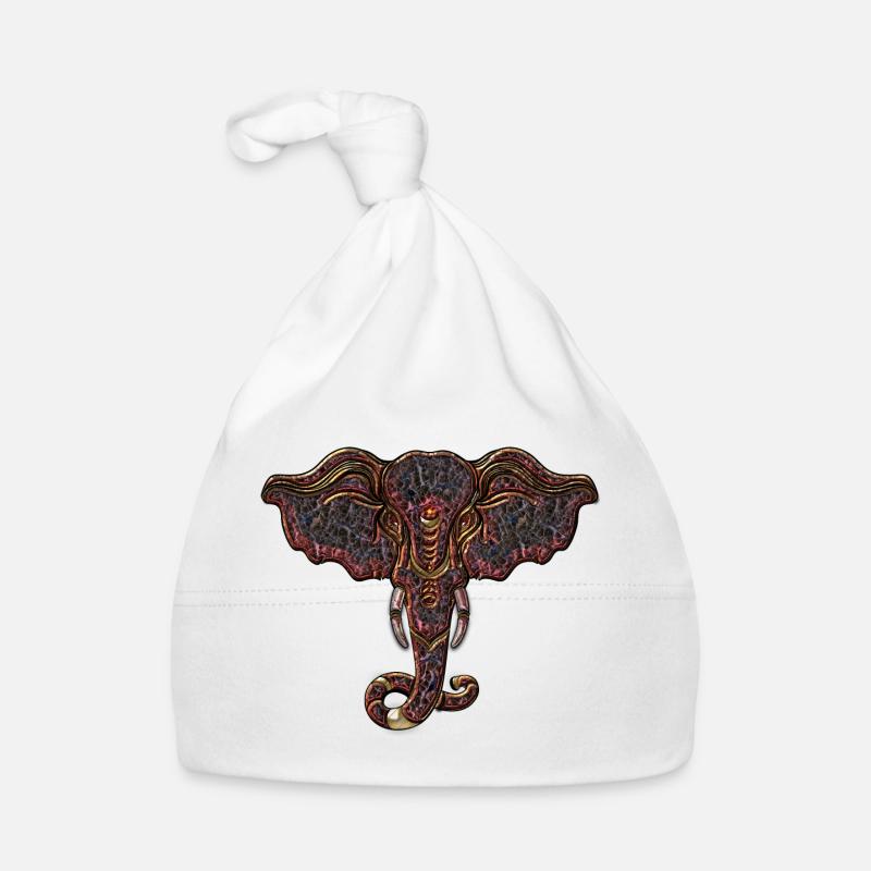 decorative elephant head Organic Baby Cap