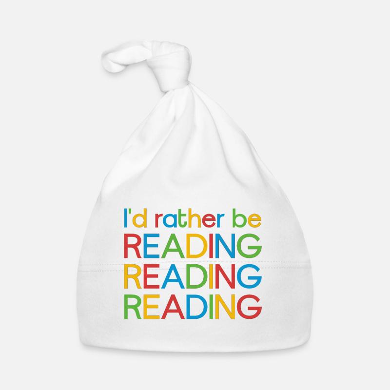 I'd rather be reading Organic Baby Cap