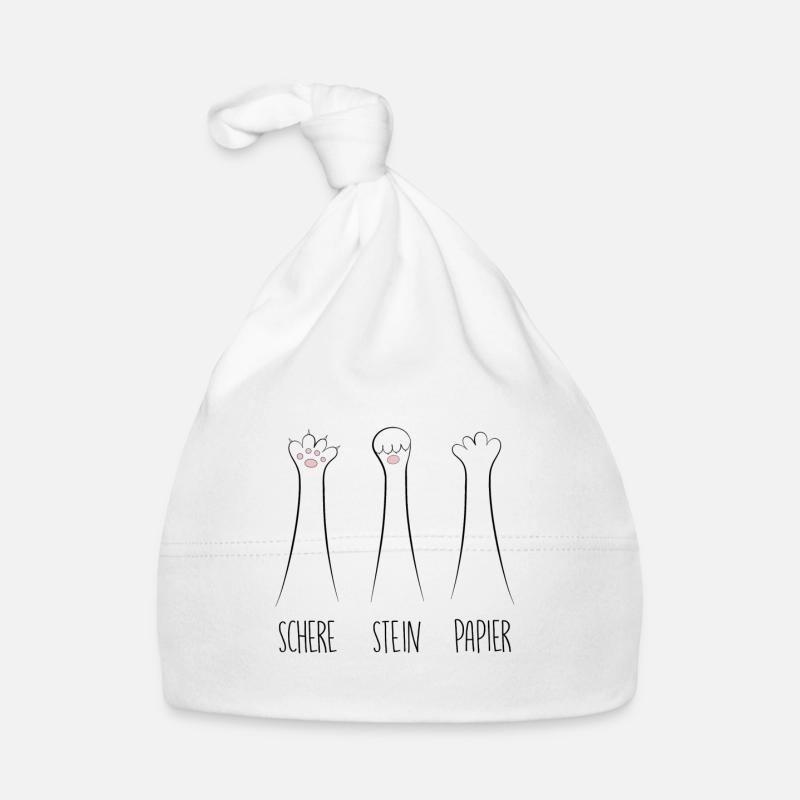 Schere Stein Papier Baby Bio-Mütze