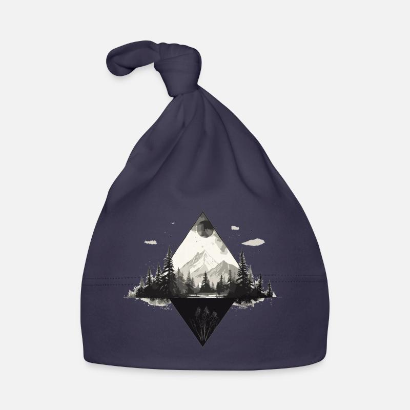 Summit path in the cloud forest Organic Baby Cap