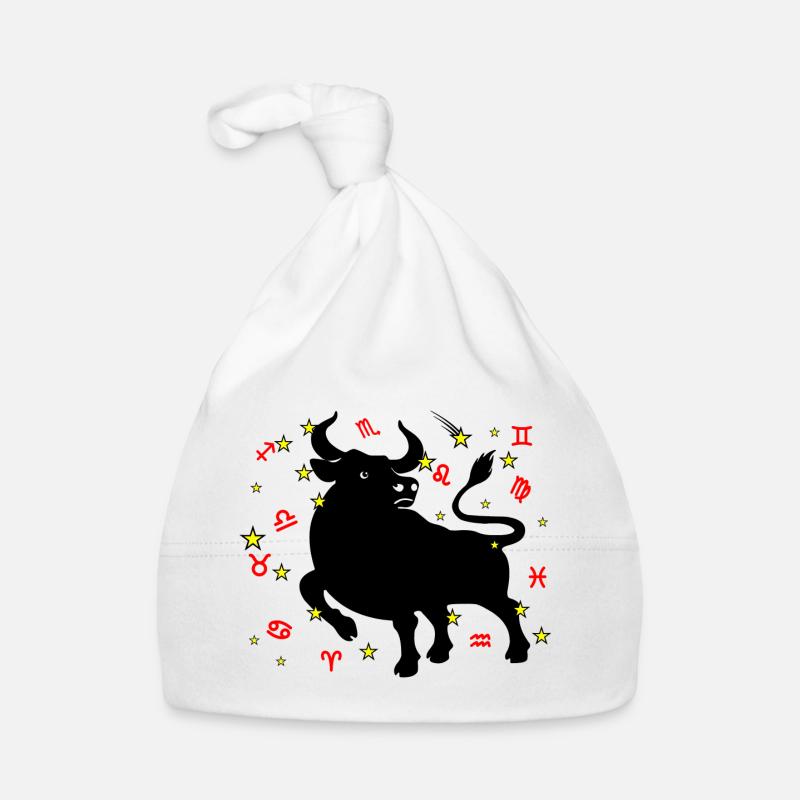 Sternzeichen Stern Logo Stier Baby Bio-Mütze