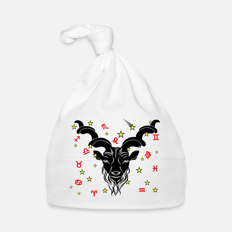 Sternzeichen Stern Logo Steinbock Baby Bio-Mütze