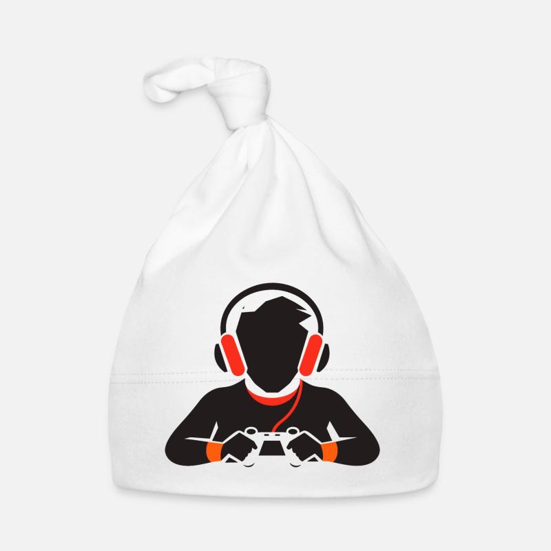 Game Lover Drawing Organic Baby Cap