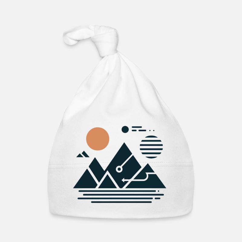 Mountains Organic Baby Cap