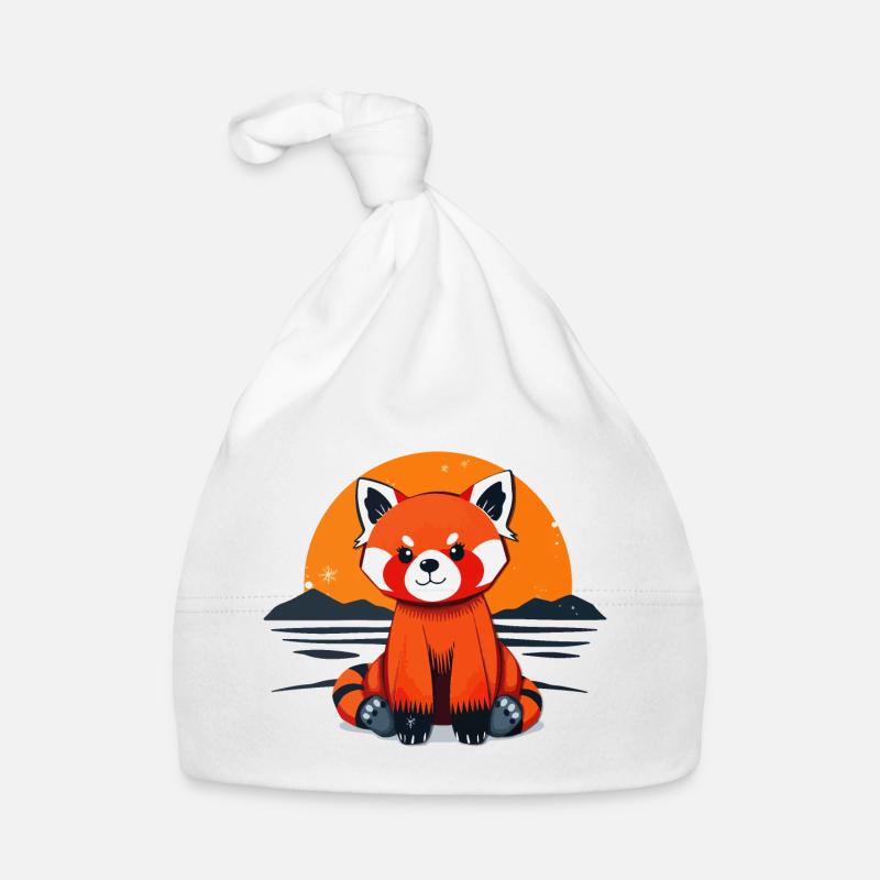 Charmanter Roter Panda Baby Bio-Mütze