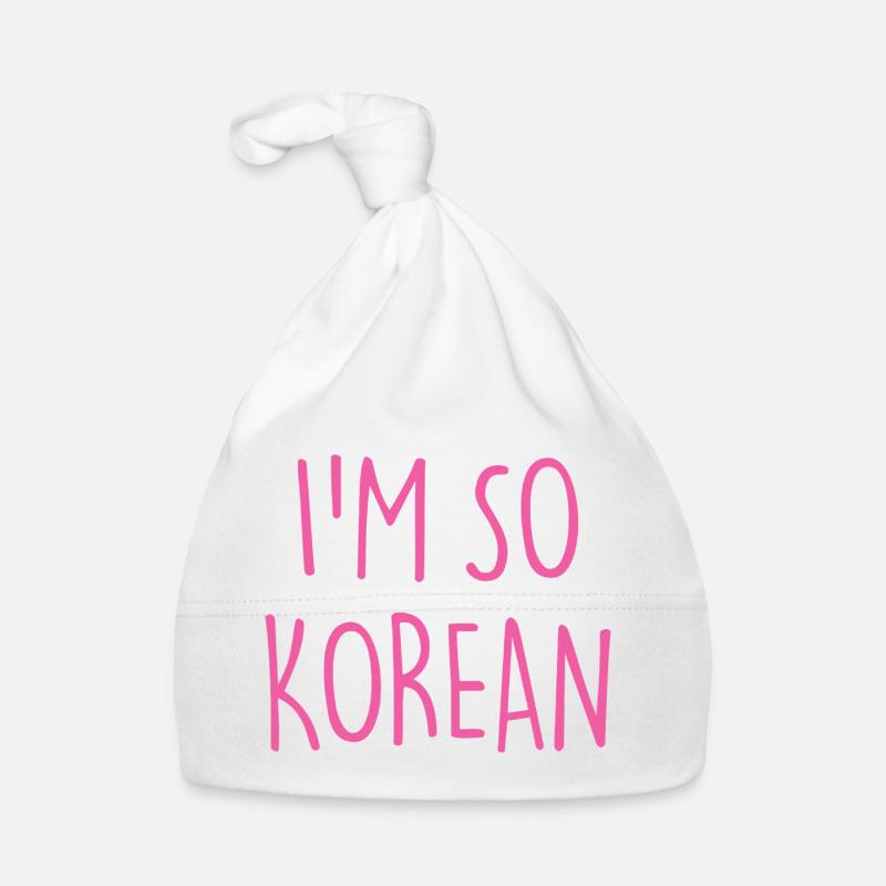 JE SUIS TELLEMENT CORÉEN CORÉEN Bonnet bio Bébé