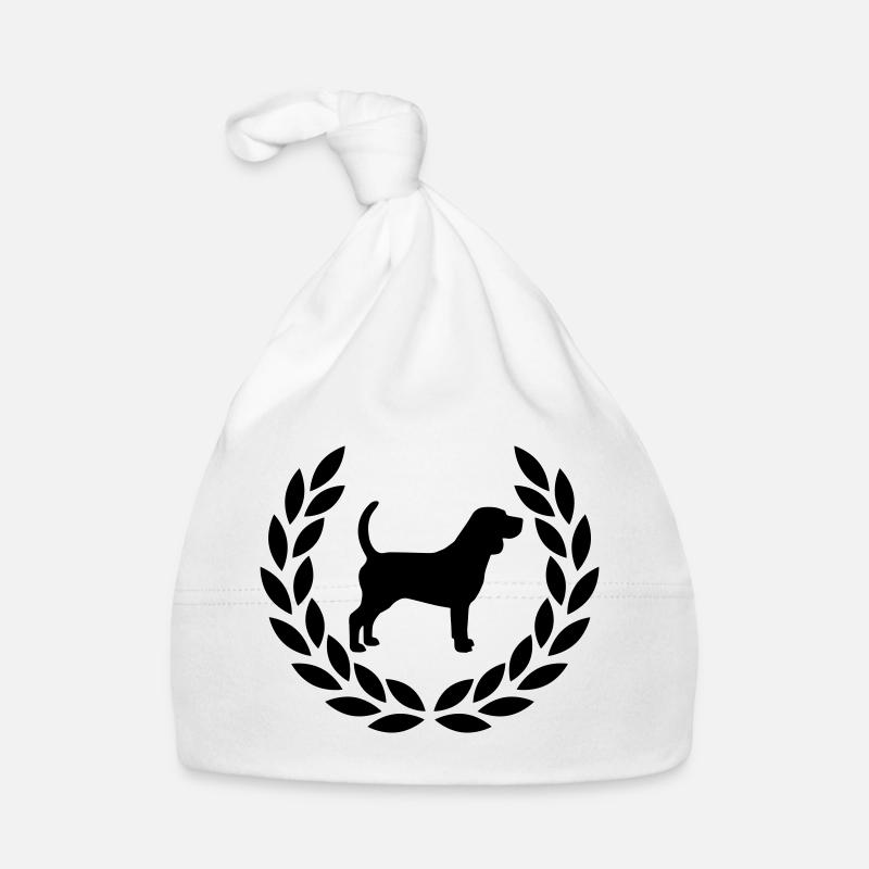 Beagle avec couronne de laurier Bonnet bio Bébé