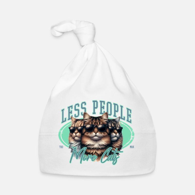 Moins de gens, plus de chats Bonnet bio Bébé