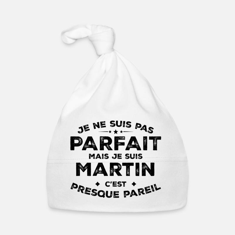 Martin A first name, an attitude Martin Humour Organic Baby Cap