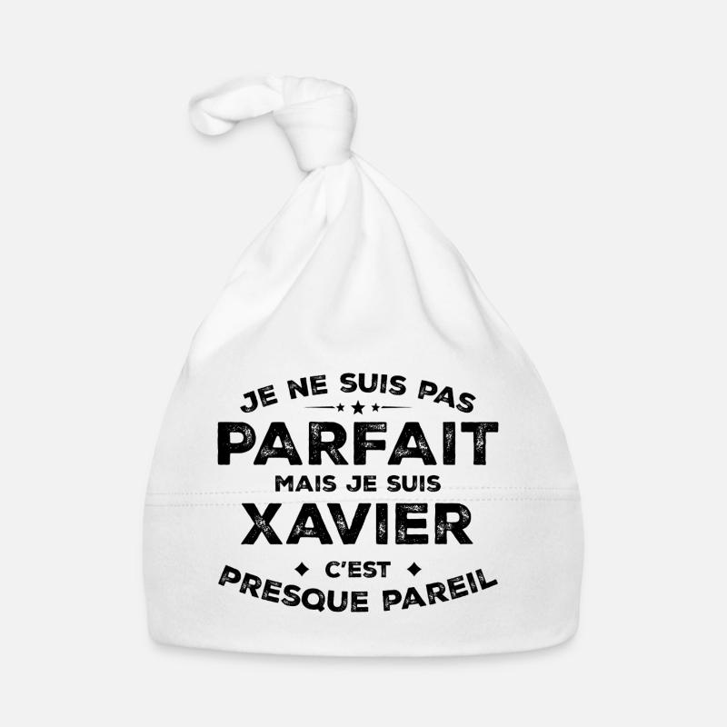 Xavier A first name, an attitude Humour Xavier Organic Baby Cap