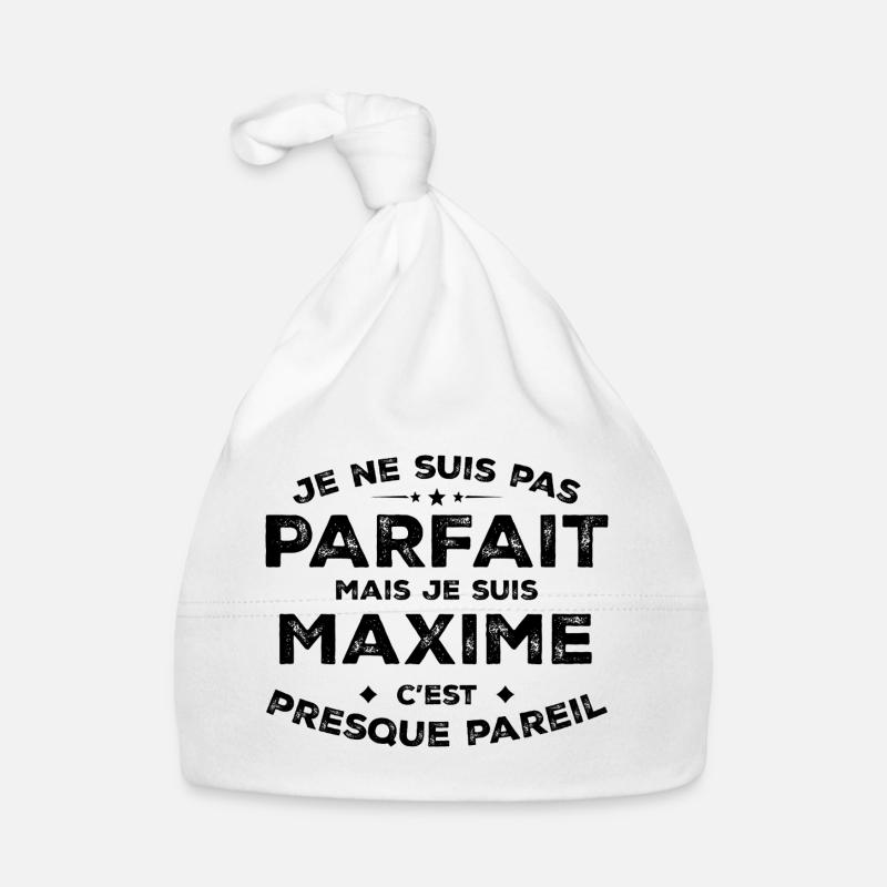 Maxime Ein Name, eine Haltung Humor Maxime Baby Bio-Mütze